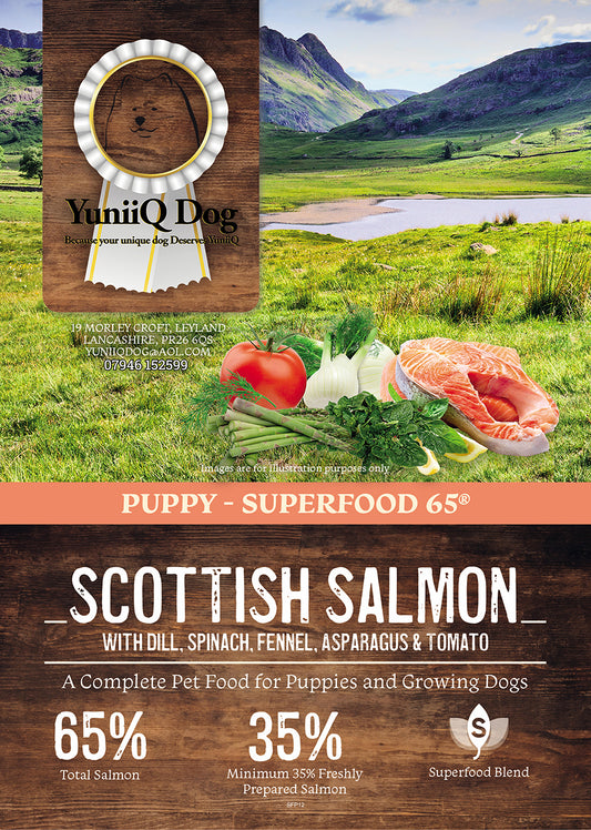 Superfood65 Salmon PUPPY for working dogs - 15kg